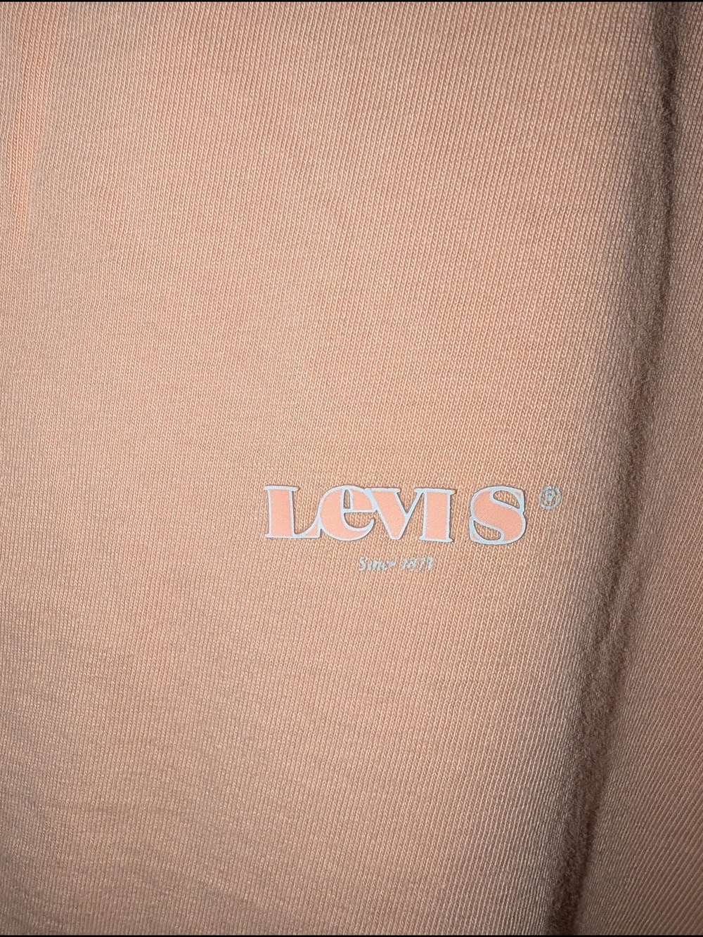 Levi's Peach/Tan Cropped Tee